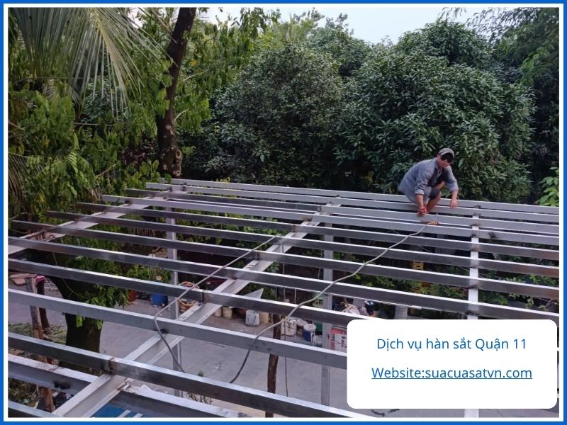Dịch vụ hàn sắt Quận 11 nhận những hạng mục nào