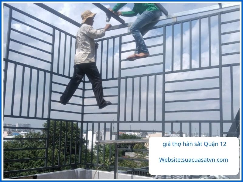 giá thợ hàn sắt Quận 12 tham khảo theo nhóm công việc
