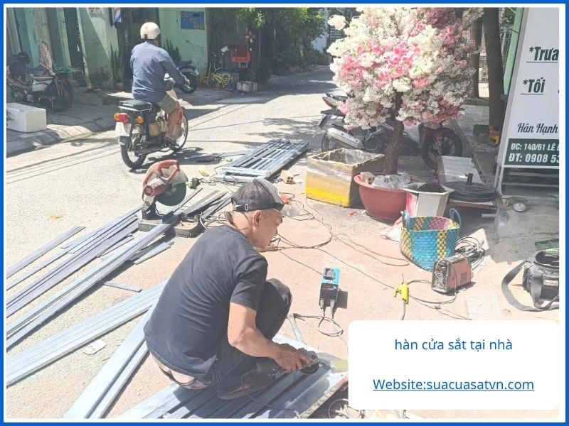 Quy trình sửa cửa sắt củ chi tại Cơ khí Đức Hải