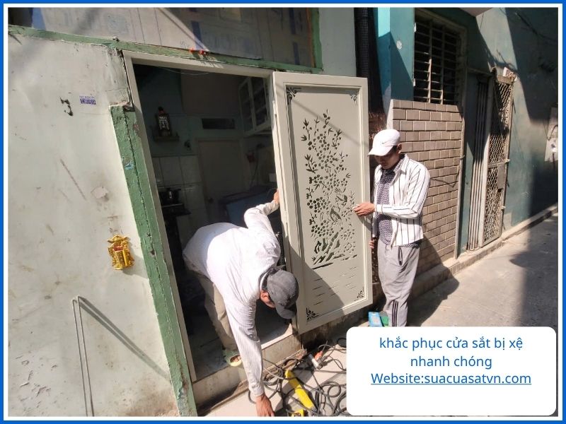 Quy trình sửa cửa sắt bị xệ đúng kỹ thuật cơ khí