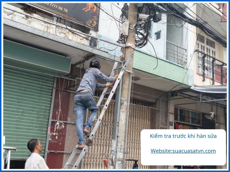Kiểm tra đúng điểm hư hỏng trước khi đưa máy hàn vào làm việc