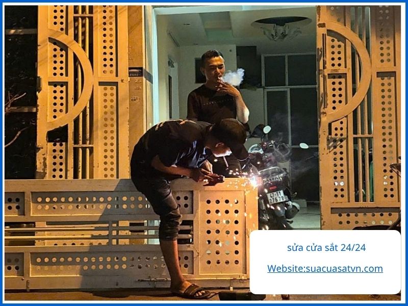 Quy trình sửa cửa sắt 5 bước tại Đức Hải